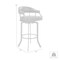 Armen Living Pharaoh Swivel 30" Mineral Finish and Black Faux Leather Bar Stool 721535743346 - alternate 6